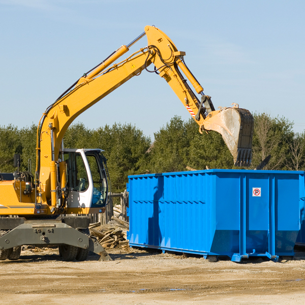 how many times can i have a residential dumpster rental emptied in Williamson AZ